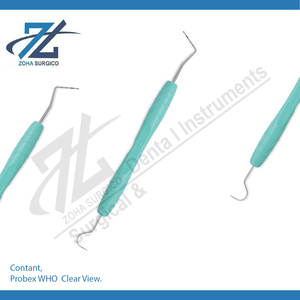 Probex para Clear View Manual Dental Surgical Instruments CE Certificado Clase I Dental Set de Pakistán Fabricante - Product Image 2