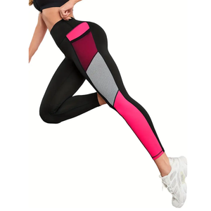 Venta al por mayor de mallas de yoga sin costuras para mujer con logotipo personalizado de cintura alta para entrenamiento en el gimnasio - Product Image 5