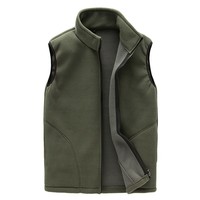 Polaire forêt Camouflage chasse tir gilet fermeture éclair veste gilet hauts sans manches veste meilleure qualité hommes polaire extérieur gilet