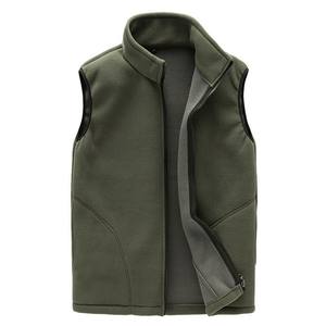 Polaire forêt Camouflage chasse tir gilet fermeture éclair veste gilet hauts sans manches veste meilleure qualité hommes polaire extérieur gilet - Product Image 3