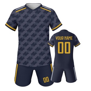 Ensemble de maillots de football personnalisés pour enfants 2025, uniforme d'entraînement d'équipe personnalisé pour les jeunes, garçons et filles, avec nom et numéro, polyester/coton - Product Image 2