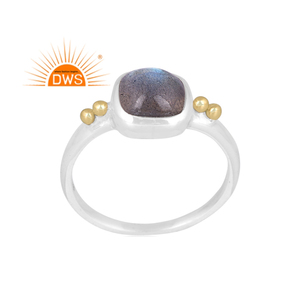 Best Quality Fine Sterling Silver Natural <b>Labradorite</b> Gemstone Stackable <b>Ring</b> Custom Jewelry Manufacturer - Product Image 1