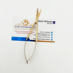 Tijeras para cutículas de acero inoxidable Extra finas rectas/curvadas punta puntiaguda precisa profesional para diestros para pestañas de cejas - Product Image 5