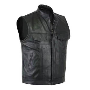 Chaleco de Cuero Resistente para Hombre, Atuendo Suave y Cómodo para Fiestas Casuales y Uso al Aire Libre - Product Image 5