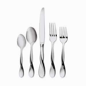 Service de vaisselle élégant forgé à la main de 5 pièces de style américain avec poignées martelées en relief, parfait pour les occasions spéciales - Product Image 2