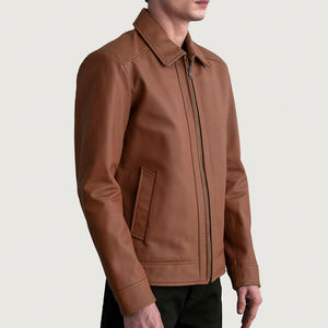 Chaqueta de Cuero de Invierno para Hombre, Estilo Urbano, con Cuello Alto, Impermeable y Transpirable, Alta Calidad, MOQ Bajo, Novedad 2025 - Product Image 2