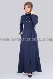 New Muslim Long Dress Pleated Denim Dress Middle Eastern Dubai Ladies Plus Size Dresses - Product Image 3