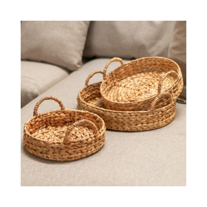 Bandeja DE SERVICIO DE jacinto de agua ecológica con decoración Bohemia Natural, bandeja de mesa de centro Vintage hecha en Vietnam para cumplir con FBA - Product Image 1