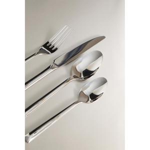 Ensemble de couverts en acier inoxydable coloré au design classique moderne, écologique et élégant, idéal pour les mariages, les fêtes et les restaurants - Product Image 6