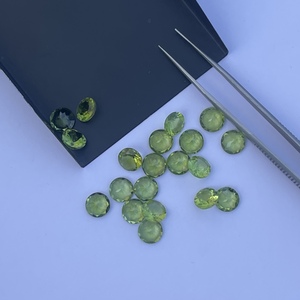 6mm 8mm 10mm péridot vert naturel rond brillant coupe pierre précieuse en vrac meilleur prix de gros Semi précieux pour la fabrication de bijoux 2025 - Product Image 1