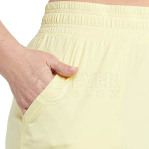 Casual Workout Yoga Fitness Gym <b>Shorts</b> Solid Pattern Mid Waist Elastic with Pocket for Running & Sports Elastic Sports <b>Shorts</b> - Product Image 6