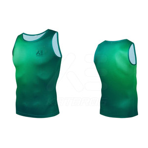 Maillot de Ciclismo sin Mangas para Hombre KATBROS, Verde Degradado, Transpirable, de Secado Rápido, Malla de Poliéster, Camiseta Deportiva para Adultos - Product Image 1