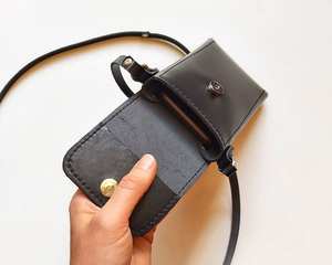 กระเป๋าใส่โทรศัพท์หนังพรีเมี่ยมเคสใส่โทรศัพท์มือถือสมาร์ทโฟนพร้อมช่องเสียบบัตรทำจากเคสมือถือหนังแท้ - Product Image 4