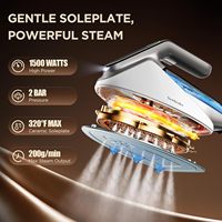 Setrika Uap Turbo Burst Inovasi Terbaru 2026 2200-2400 Watt untuk Pakaian, Elektrik, Pembersihan Otomatis, Uap Vertikal untuk Rumah Tangga