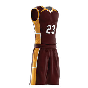 Uniforme de baloncesto con logotipo personalizado para hombres y transpirable de talla grande con impresión de sublimación completa Uniforme de baloncesto - Product Image 2