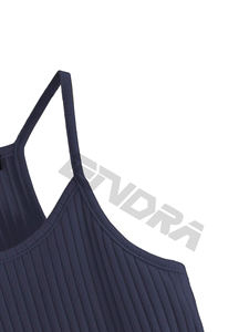 Nueva camisa corta sin mangas con logotipo personalizado liso para mujer, camisas de moda, ropa de mujer 2023 para blusas de mujer - Product Image 4