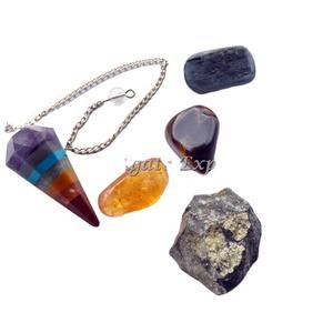 Agate Seven <b>Chakra</b> <b>Set</b> Healing <b>Crystal</b> Kit Natural Gemstone Eco-Friendly Love Home Decoration Wholesale - Product Image 1
