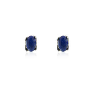 Vente en gros de boucles d'oreilles pierres de guérison en argent 925 clous Lapis Lazuli cristaux bijoux de charme pour femmes pour la fête de Noël - Product Image 1