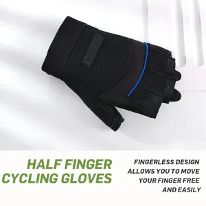 Guantes tácticos deportivos de medio dedo para montar en motocicleta de alta calidad, protección para ciclismo al aire libre, logotipo personalizado antideslizante al por mayor - Product Image 4
