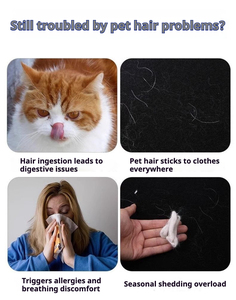 ถุงมือเสริมสวยสำหรับสัตว์เลี้ยงพร้อมเนื้อสัมผัสลิ้นแมววัสดุซิลิโคนเพื่อความปลอดภัยสำหรับเด็กทารกลดการนวดและปรับสายได้ - Product Image 3