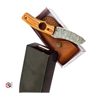 Accesorios para cigarros de acero de Damasco, cortador de cuchillo para cigarros personalizado con logotipo - Product Image 4