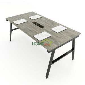ACONCEPT HBAC011 Assembly Meeting <b>Table</b> 180x90 Modern <b>Office</b> Furniture Adjustable Foldable Metal Conference Room Hotel <b>Office</b> - Product Image 1