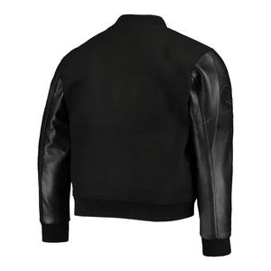 Logotipo personalizado OEM personalizado 100% lana bordado Varsity Bomber chaqueta de los hombres de talla grande invierno temporada 2025 Slim Fit - Product Image 2