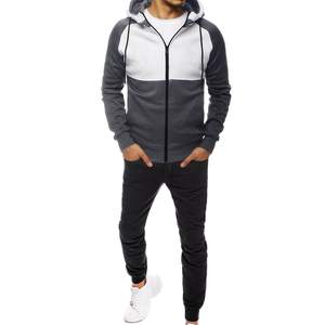 Chándal de Forro Polar Ligero y Ecológico Hecho a Medida para Hombre, 100% Poliéster, Transpirable, con Capucha y Cierre de Cordón, Ropa de Calle para Invierno - Product Image 1