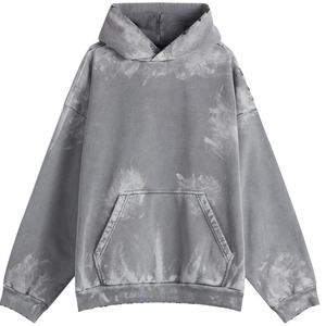 Top Notch Meilleure Vente Sweats À Capuche Unisexe Personnalisé Lavé À L'acide De Haute Qualité Mode Lavé Lourd Brodé Col À Capuche - Product Image 6