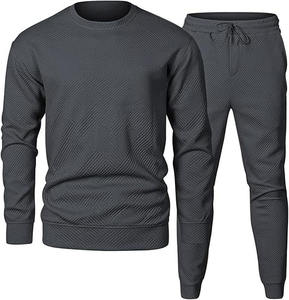 Chándal de algodón 100% de alta calidad para hombre, pantalones de chándal deportivos transpirables de tela suave para correr y Sudadera con capucha para invierno - Product Image 1