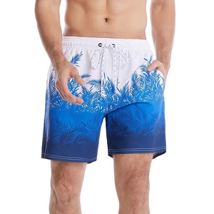 Shorts de bain pour hommes à carreaux, 100 % polyester, respirants, séchage rapide, design personnalisé, maillots de bain élégants, lot de 4 pièces, vente chaude, directement de l'usine - Product Image 1