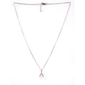 Pendentif en argent avec perle d'eau douce de Kashmir, serti clos, et chaîne élégante avec technologie d'incrustation - Product Image 4