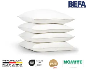 Premium Comfortable White Bed Indoor Downpillow 15% Down And 100% Cotton 40x80cm Made In Germany