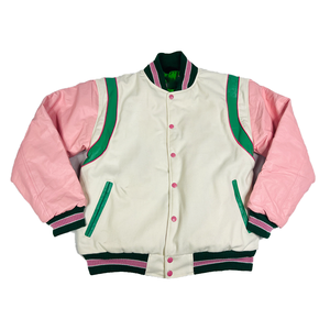 Blouson Bomber en Laine et Soie/Coton avec Logo Brodé Premium sur le Devant, Imperméable, Réversible et Haute Visibilité - Product Image 1