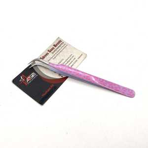 Curved <b>Tweezer</b> Eyelash Leopard Print Stainless Steel Sustainable Custom Logo Printing Slim Boot <b>Tweezer</b> OEM - Product Image 2