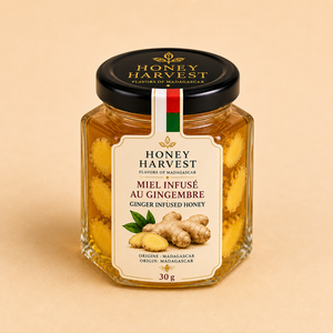 <b>Honey</b> Harvest Signature Collection 6 X 30g Premium Infused <b>Honey</b> Madagascar Golden Mason Jar Ginger Cinnamon Cardamom Vanilla - Product Image 4