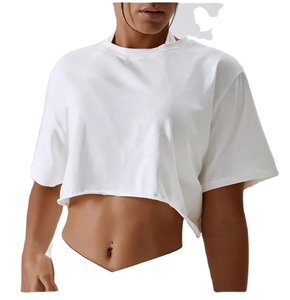 Customized Design Eco-Friendly Appliques Streetwear Women T-Shirt Premium Quality Professional <b>Top</b> Price for Sale - Product Image 1