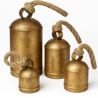 Design rustico in ferro piccolo piccolo campanaccio reale campanelli in alluminio per pecore elefante cavallo campana di mucca realizzata a mano