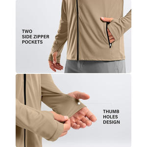 Sudadera con capucha y cremallera personalizada Streetgrace para hombre, tela de mezcla de algodón suave OEM con impresión de logotipo y marca de etiqueta privada - Product Image 2