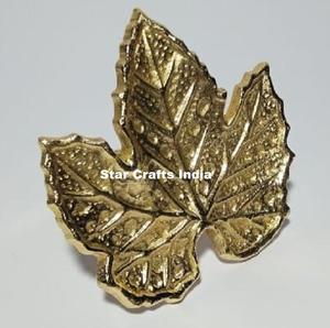 Servilletero de hoja, servilletero de hoja de arce, venta al por mayor, gran oferta, chapado en Metal, conservación de Color, tamaño de servilletero de hoja de oro - Product Image 5