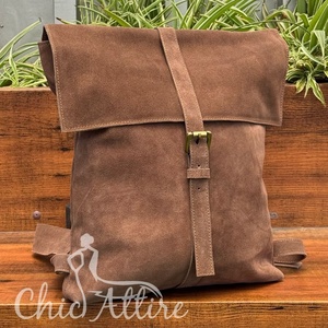 Offre Spéciale daim cuir voyage Vintage tendance personnalisé grande capacité en cuir véritable sac à dos pour hommes et femmes sac d'école pochette d'ordinateur - Product Image 1