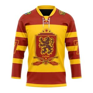 Venta al por mayor por encargo de hielo de alta calidad Jersey de hockey 100% poliéster uniforme de hockey sobre hielo personalizado equipo de desgaste - Product Image 1