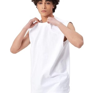 High Quality Custom Design Knitted Men's Tank Top Eco-Friendly Breathable Casual Gym Fitness <b>Singlet</b> for Bodybuilding Workout - Product Image 1