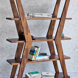 Melaleuca Wood 5-Tier Space-saving Decorative <b>Shelf</b> KS68236 100x30x160cm - Product Image 5