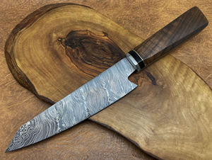 Couteau de chasse, de chef et de camping artisanal en acier inoxydable, lame dentelée de qualité industrielle, personnalisable OEM, garantie 3 ans - Product Image 4