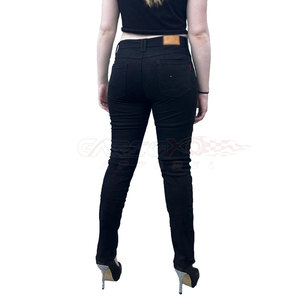 Jeans de moto à logo de marque personnalisé, design côtelé, pour femmes, vêtements de sport homologués CE, pantalon cargo grande taille pour femmes - Product Image 4