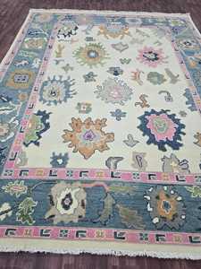 พรมขนสัตว์ชั้นดีหลากสีแบบเปอร์เซียและตุรกีมีปมปรับแต่งขนาดได้ - Product Image 6