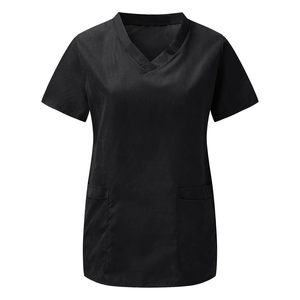 New Arrival Female Nurse Scrubs V-Neck Medical Scrub <b>Sets</b> in Woven Fabric Hospital Uniforms for <b>Doctors</b> - Product Image 1
