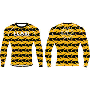 Personalizado Durable Nylon BJJ Rash Guard Larga Protección UV Anti-UV Compresión Camisa Transpirable y Cómodo - Product Image 5