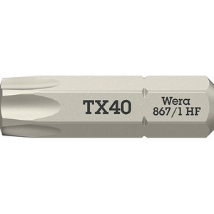 Juego de Brocas TORX de Alta Velocidad de 1/4 de Pulgada TX40 25 mm WERA 10 Piezas en Empaque VPE - Product Image 1